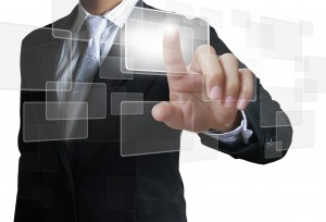 Man Touch Screen