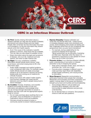 CDC – CERC Infectious Disease
