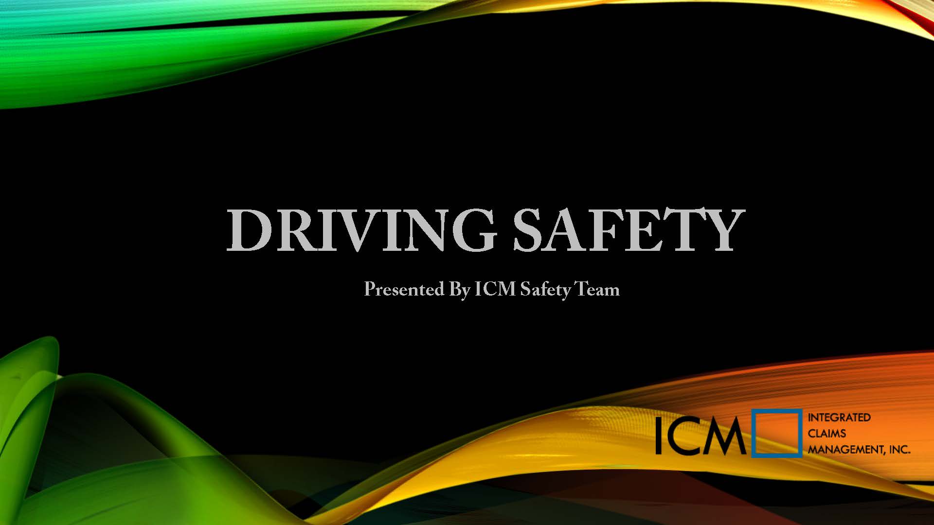 Driving Safety Title Page