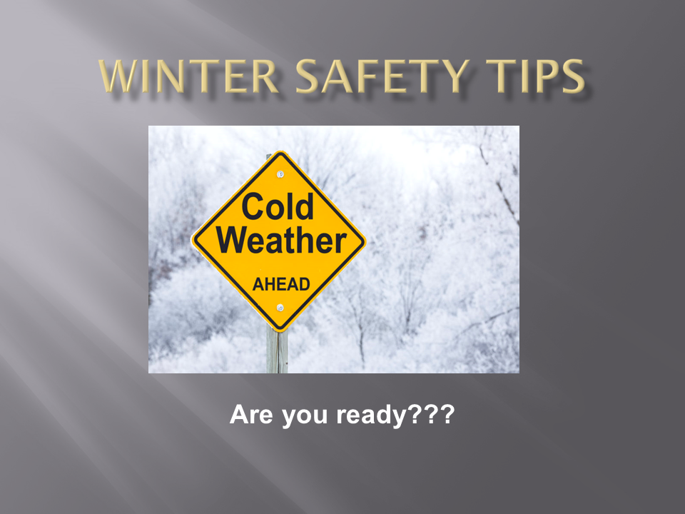 Winter Safety Tips title slide